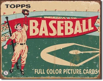 TOPPS - 1954 baseball Plaque métal décorée