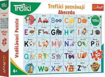 Puzzle Treflíci poznávají abecedu