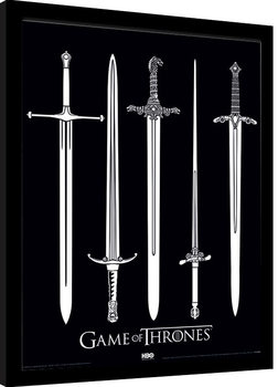 Keretezett poszter Trónok Harca - Swords