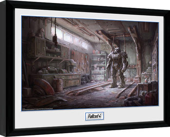 Keretezett Poszter Fallout 4 - Red Rocket Interior