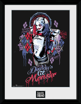 Suicide Squad – Öngyilkos osztag - Harley Quinn Monster üveg keretes plakát