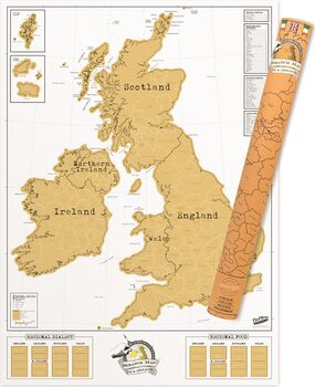 Kras wereldkaart UK Edition