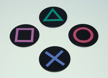 Untersetzer Playstation - Icons 4 pcs