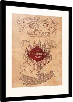 Uokvirjeni plakat Harry Potter - Marauder‘s Map