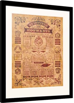 Uokvirjeni plakat Harry Potter - Quidditch at Hogwarts