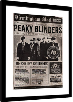 Uokvirjeni plakat Peaky Blinders - 10th Anniversary Newspaper