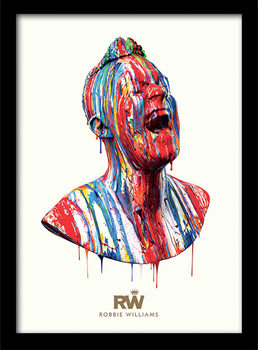  Robbie Williams - Paint Head Uokvirjeni plakat