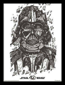  Star Wars 40th Anniversary - Darth Vader Uokvirjeni plakat
