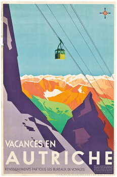 Schilderij op canvas Vacations in Austria