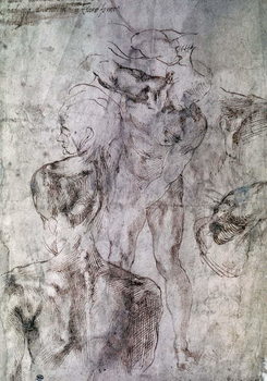 Various studies, verso of Study for David Festmény reprodukció