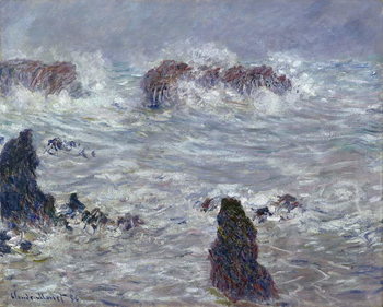 Vászonkép Storm, off the Coast of Belle-Ile, 1886