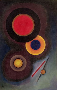 Vászonkép Composition with Circles and Lines (1926)