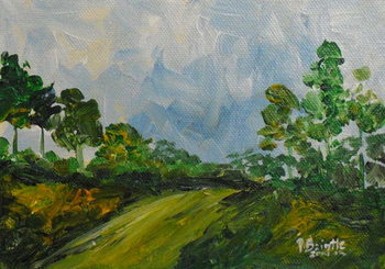 Vászonkép Down the hill, 2014