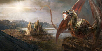 Vászonkép Dragon castle