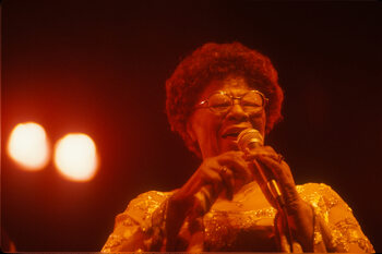 Vászonkép Ella Fitzgerald performing at the Bussoladomani, 1980