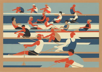 Vászonkép Rowers