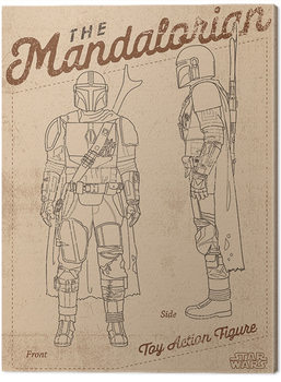 Vászonkép Star Wars: The Mandalorian - Action Figure