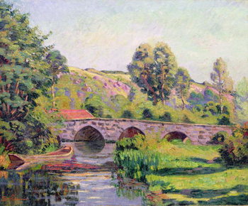 Vászonkép The Bridge at Boigneville, c.1894