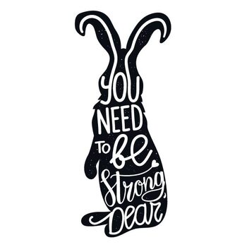 Adesivo murale Vector vintage typography poster with standing