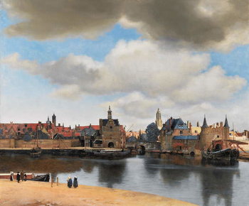 View of Delft, c.1660-61 Festmény reprodukció