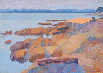 Obraz na plátně View of the coast near Antibes, 1891-92