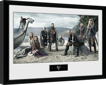 Ingelijste poster Vikings - Beach