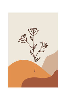 Samolepka Vintage flower wall art decoration