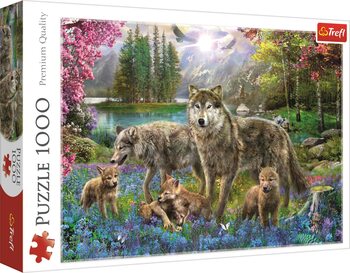 Puzzle Vlčí rodina