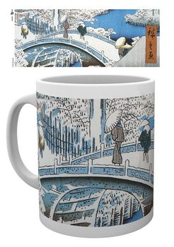 Hiroshige - The Drum Bridge Skodelica