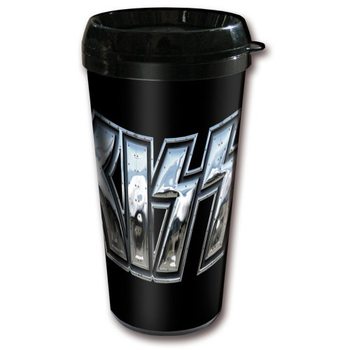 Kiss - Chrome Logo Plastic Skodelica