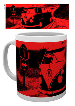 VW Camper - California Red Skodelica