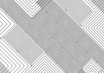 Wall Mural Abstract Pattern Black White