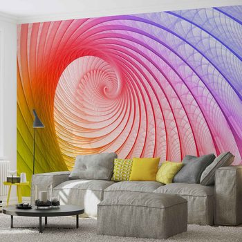 Wall Mural Abstract Swirl Colours