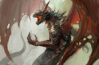 Wall Mural dragon rage