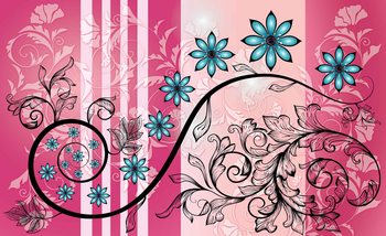 Wall Mural Flowers Floral Pattern