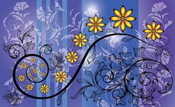 Wall Mural Flowers Floral Pattern