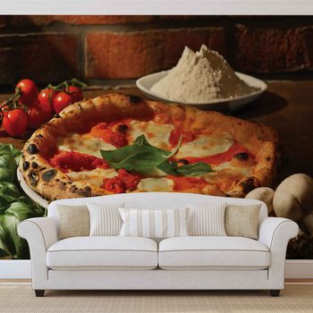Italian Food Restaurant Wallpaper Mural