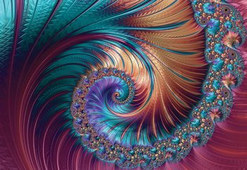 Wall Mural Modern Abstract Spiral Design