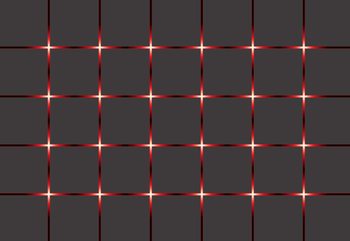 Wall Mural Modern Square Design Red Lights