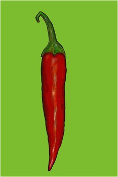 Wall Mural Red hot chilli pepper