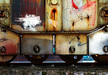 Wall Mural Rusty Train