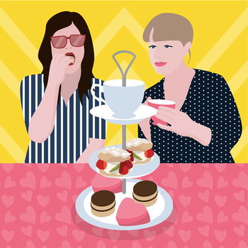 Wall Mural Tea Party