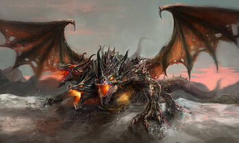 Wall Mural three headed dragon