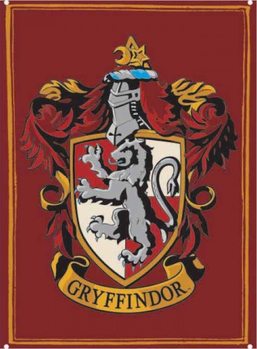 Metalen wandbord Harry Potter - Gryffindor