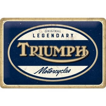 Metalen bord Triumph - Legendary Motorcycles