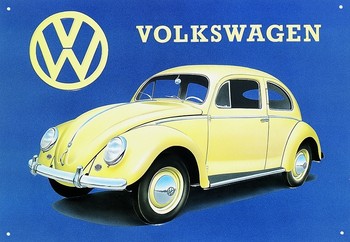 Metalen bord VW BEETLE