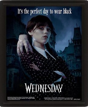 Πλαισιωμένη 3D αφίσα Wednesday - Perfect Day