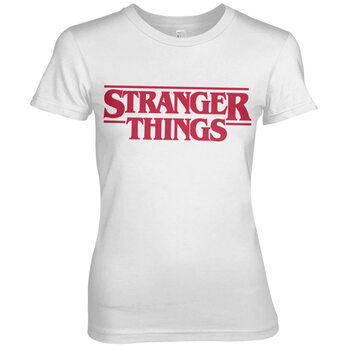 T-skjorte White - Stranger Things - Logo