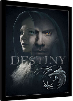 Oprawiony plakat Wiedźmin (The Witcher) - Destiny