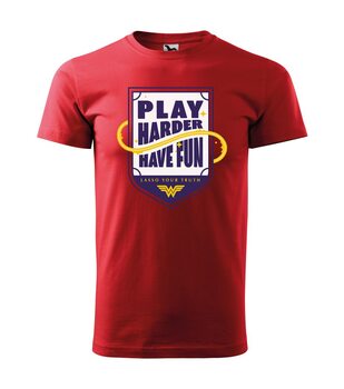 Camiseta Wonder Woman - Play Harder Have Fun